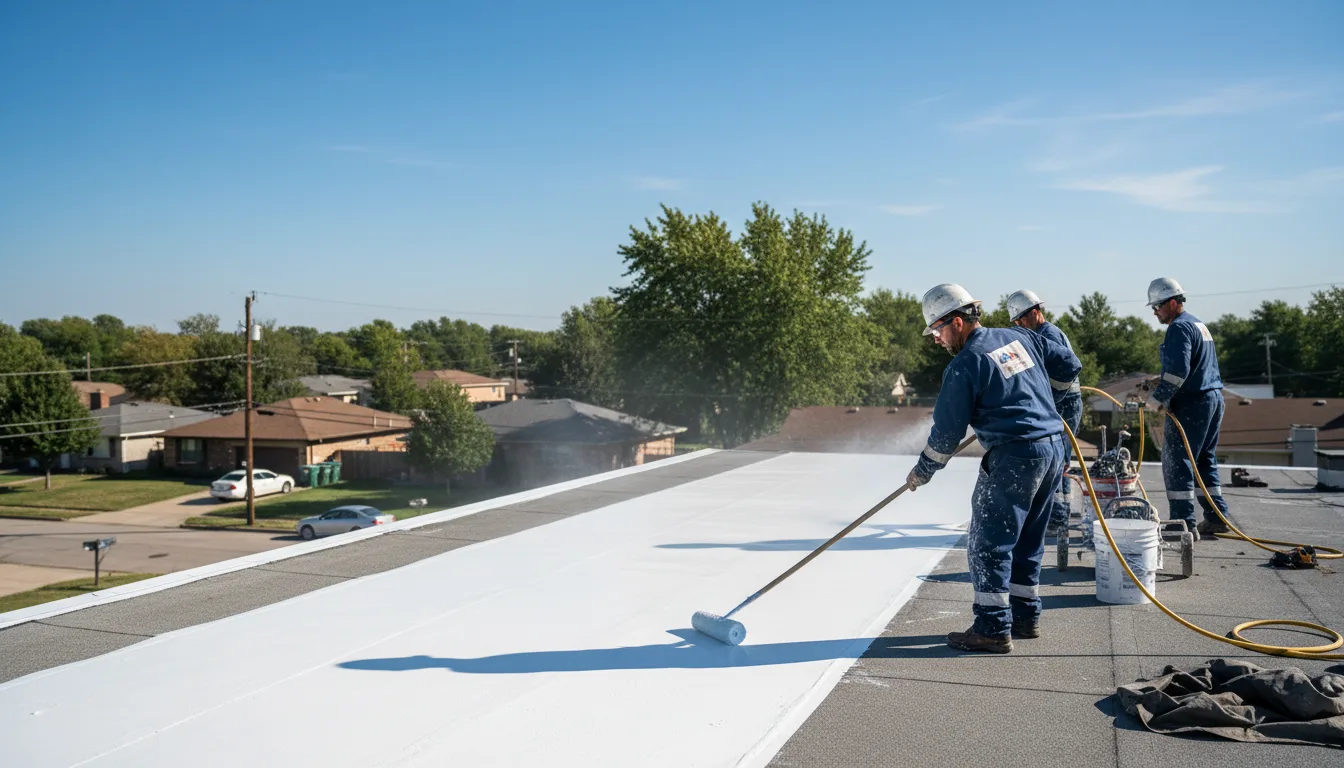 Commercial roof coating in Twin Peaks, CA near me